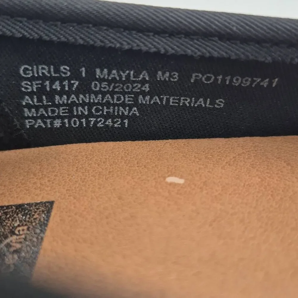 Dolce Vita Girls Mayla Mary Jane Flats Black Size 1